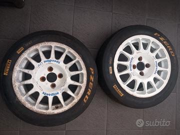 Cerchi auto+gomme da corsa