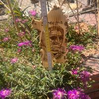 Sardegna Pirografia su legno