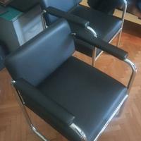 Sedie di design in pelle nera