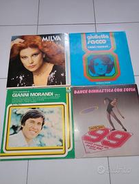 Lotto 4 Vinili LP Musica Italiana vintage Anni 80