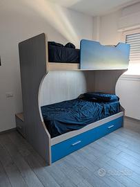 Letto a castello Ricci Casa con cassetti