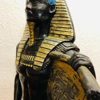 Faraone Egitto 1950 realizz.a mano in Gesso