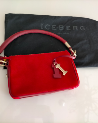 Borsetta marca Iceberg in pelle effetto cavallino