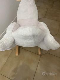 Cigno cavalcabile dondolo con musiche