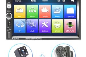 RADIO 2DIN 7" TOUCHSCREEN BLUETOOTH USB SD RETROM