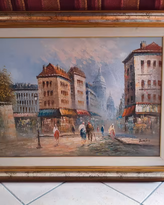 Quadro paesaggio parigino 70x50
