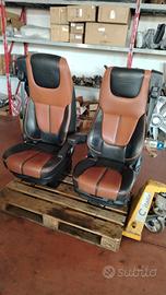COPPIA SEDILI IN PELLE DAF XF 106, usati