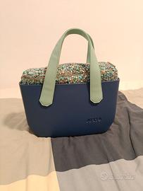 JU'STO borsa componibile blu + sacca pietre + trac