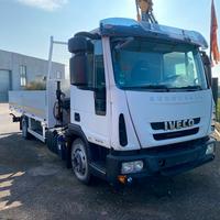 Iveco Eurocargo 75E19 gru e cassone fisso