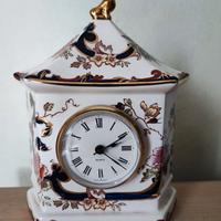 Mason's Mandalay Blue orologio da camino