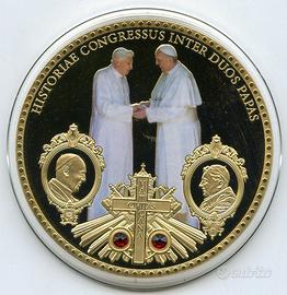 Medaglia Vaticana dei 2 Papi Francesco e Benedetto