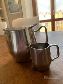 Teiera con bricco latte Alessi