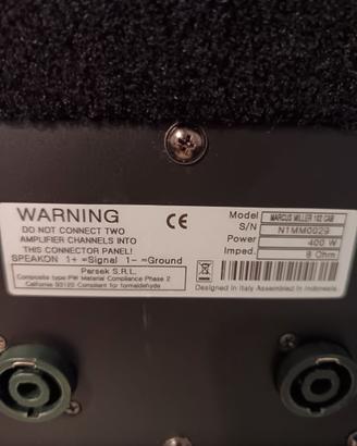 Amplificatore Mark Bass con Testata e case...