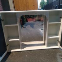 Mobile bagno con specchio e luci come nuovo