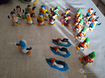 Personaggi pino pinguino sport e monsters pregel