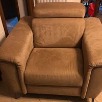 poltrona Dondi Salotti Sanzio con poggia testa 