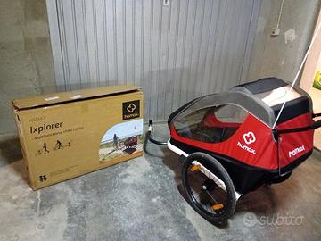 rimorchio bici porta bambini