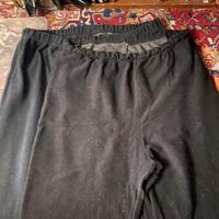 Due leggings taglie comode blu scuro e nero