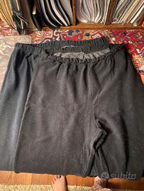 Due leggings taglie comode blu scuro e nero