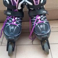 Roller  Fila con caschetto e  kit di protezione