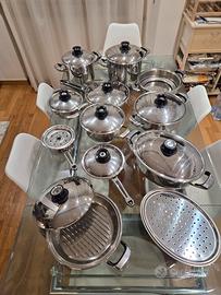 batteria di pentole 12 pezzi 