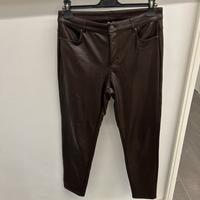 Calzedonia pantalone donna ecopelle marrone