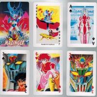 Set completo mazzo carte gioco robot anime Mazinga