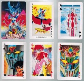 Set completo mazzo carte gioco robot anime Mazinga