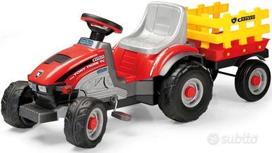 trattore a pedali PEG PEREGO con rimorchio
