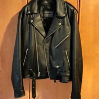 Chiodo in pelle da uomo