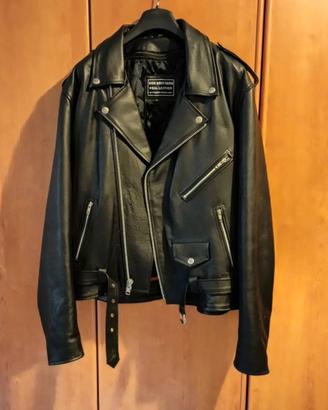 Chiodo in pelle da uomo