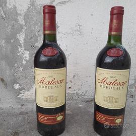 N. 2 BOTTIGLIE DI VINO BORDEAUX CANTINA " MALESAN