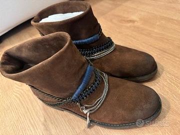 Stivaletti Brian Blake mis 38 suede marrone