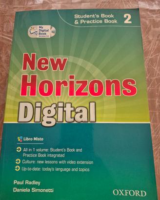 libro scolastico New Horizons Digital volumecon cd