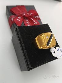 ANELLO UOMO PLACCATO ORO 18K 