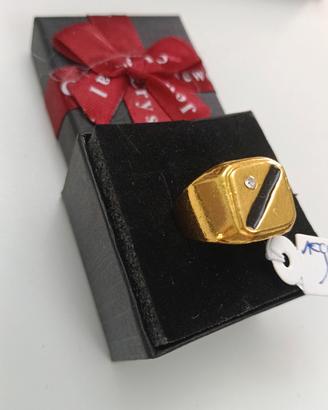 ANELLO UOMO PLACCATO ORO 18K 