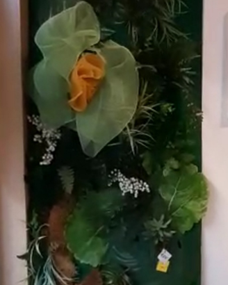 Verde decorazione muro pannello