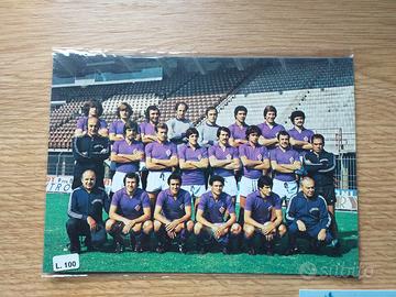 Foto cartolina squadra Fiorentina 1976,77
