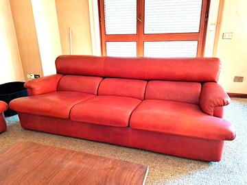 Divano in pelle 3 posti di Zanotta