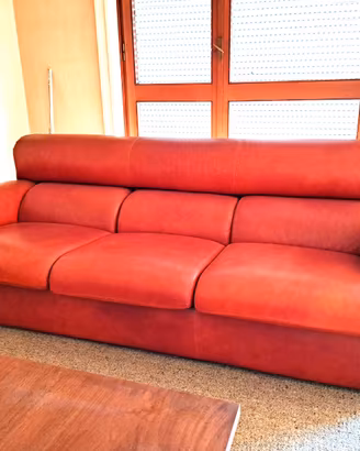 Divano in pelle 3 posti di Zanotta