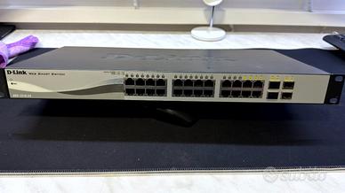 Switch 19” rete gb fibra D-LINK DGS-1210 24 porte