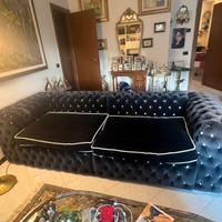 Divano Chesterfield in velluto - PIUMA D’OCA