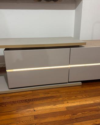 Mobiletto design + led 4 cassetti