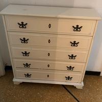 Scarpiera vintage con cassetti