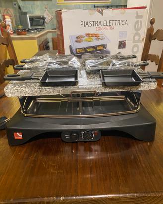 Griglia elettrica con pietra lavica kooper