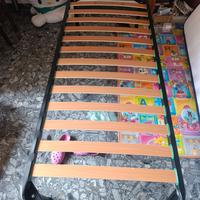 rete letto singolo e materasso 