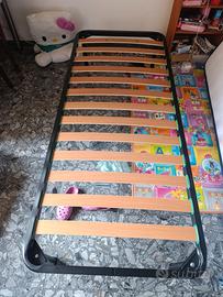 rete letto singolo e materasso 