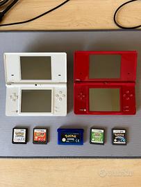 2 Nintendo DSi bianco e rosso + 5 giochi Pokémon