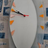 Orologio a parete vetreria artistica