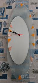 Orologio a parete vetreria artistica